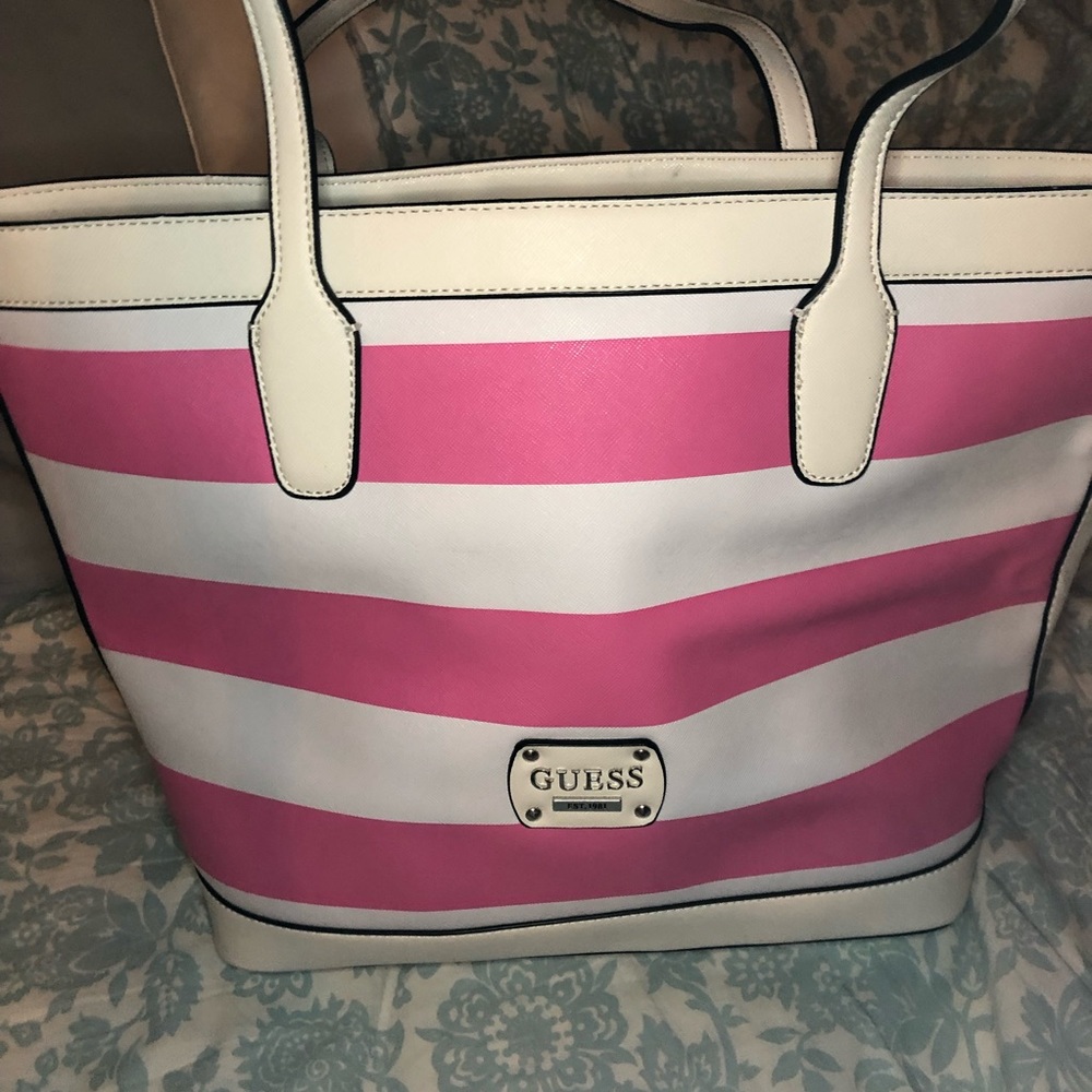 Guess brand, striped bag
